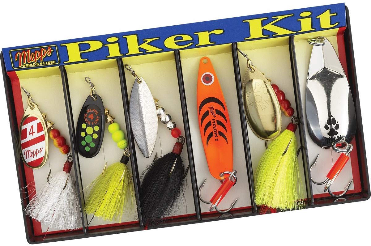 Mepp's Dressed Lure Assortment Pike Kit | Musky | Esox | Spinning | Spin Fishing | Gift | Birthday | Christmas | Spinner | Spoon