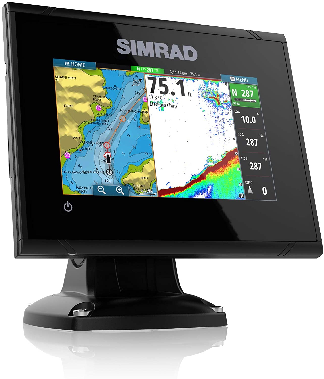 Simrad GO5 XSE 5" Fishfinder/Chartplotter | Freshwater | Saltwater | Marine | Fishing | Gps | Shore | Inshore
