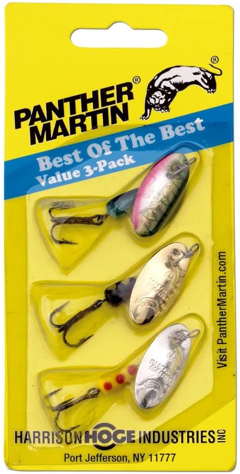Panther Martin Best of The Best Bass Spinner | Chub | Smallmouth Bass | Largemouth Bass | Trout | Bluegill | Perch | Freshwater | Fishing | Lure