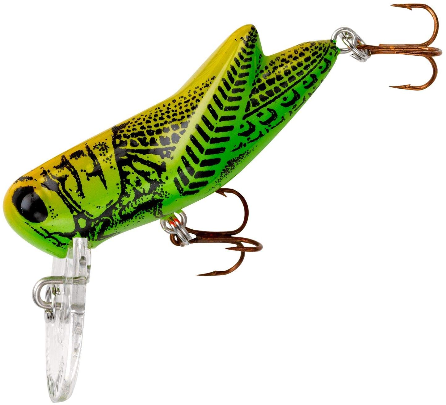 Rebel Lures Crickhopper Cricket-Grasshopper Crankbait | Chub | Smallmouth Bass | Largemouth Bass | Trout | Bluegill | Perch | Freshwater | Fishing | Lure